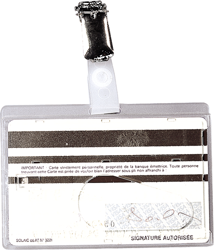 Držalec ID katric, 90 x 60 mm