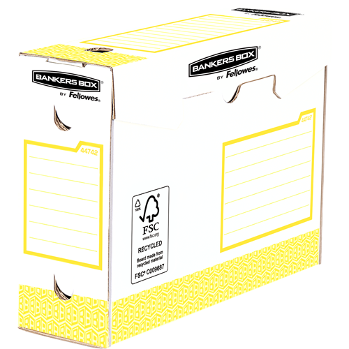 Bankers Box® Osnovna odporna škatla 100mm A4+, pakirano po 20 (rumena)