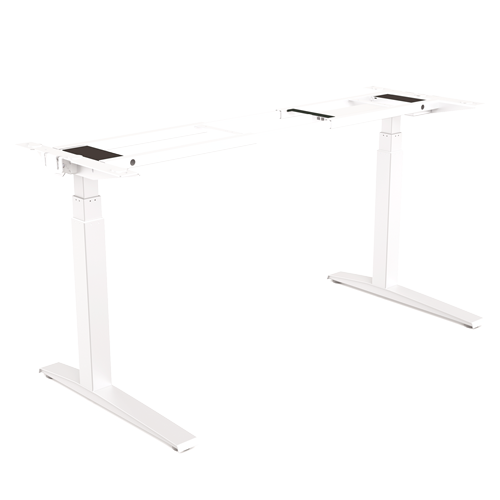 Miza z nastavljivo višino Levado™, podnožje, bela